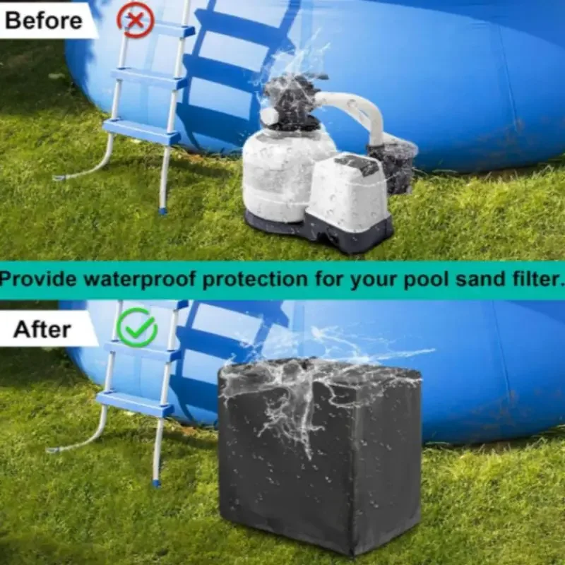 

Pool Heat Pump Waterproof Protective Cover Uv Protection Pool Filter Protector Hot Spring Sun Protection Heat Pump Shield