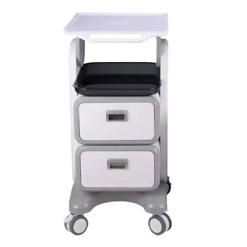 Salon Salon Cart Trolleys Instrument Hospital Beauty Medical Equipment Dental Utility Tool Cart Plastic Storage Cart with Wheels
