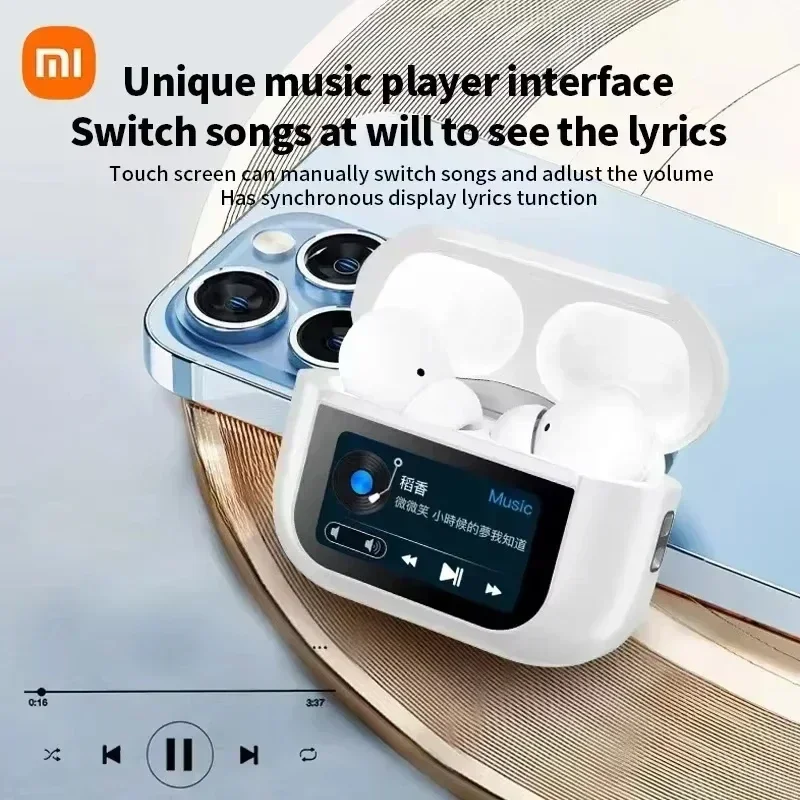 Xiaomi A9 Pro Earbuds Wireless Bluetooth 5.4 Noise Cancelling Headphones TWS Sports Touch Screen Control Gaming Headphones