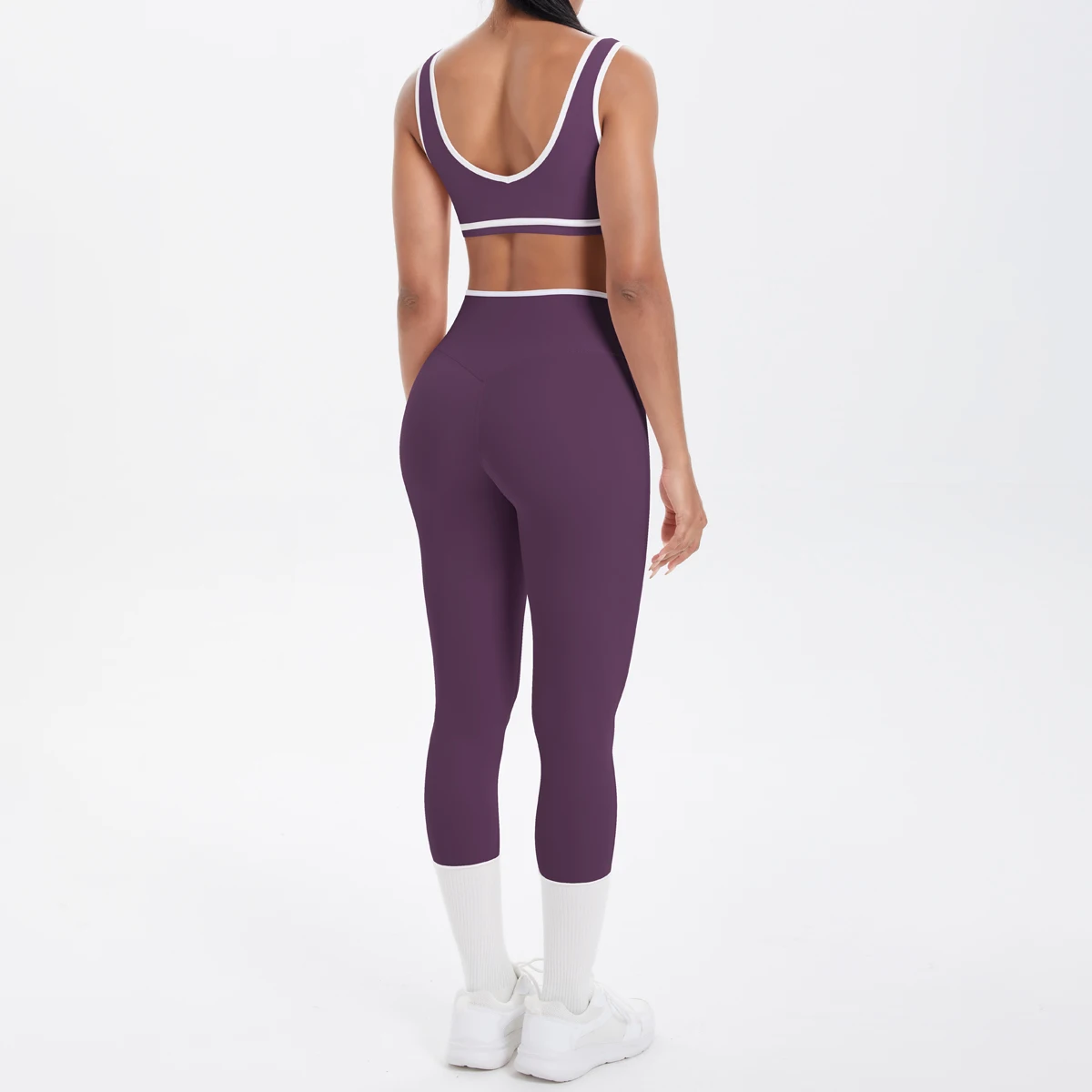 Damen-Sport-BH, Yoga-Hosen-Set, schnell trocknende Leggings, Fitness, Sport, Sommer, Yoga-Top, Push-Up, hoch taillierte Yoga-Sport-Leggings – Detail 16