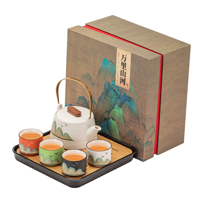 Kung Fu tea set, home gift, high-end tea pot, teacup