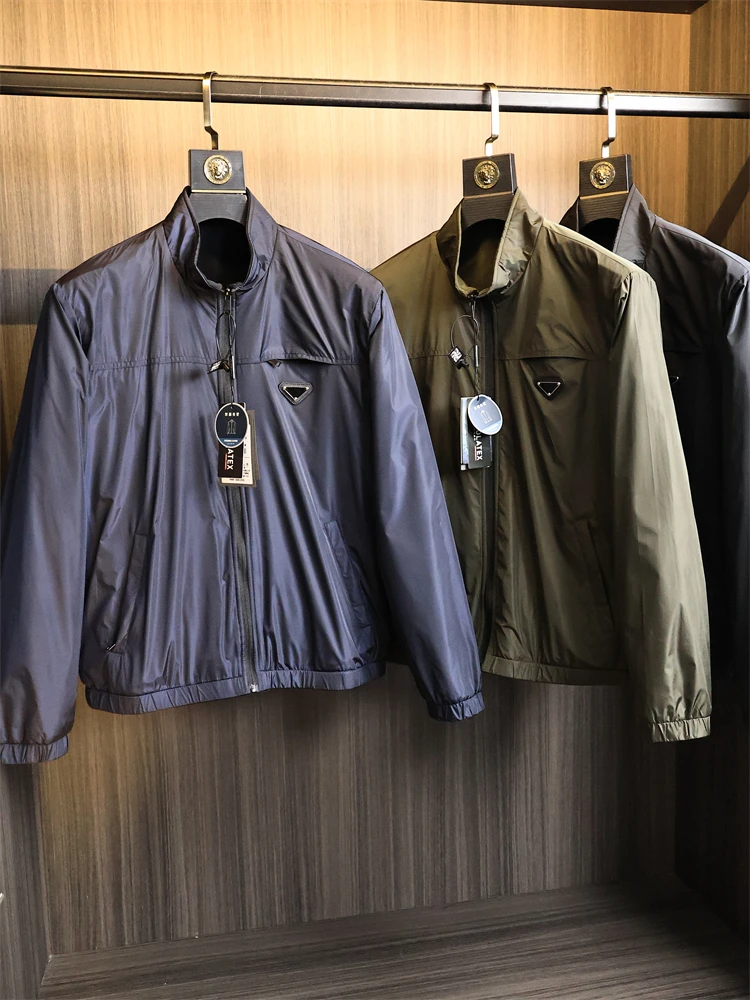 

P Home Double-Sided Wearable Thiened Fce Stand Collar Jaet Men's Faionable Casual Sle Waterproof Winter Coat