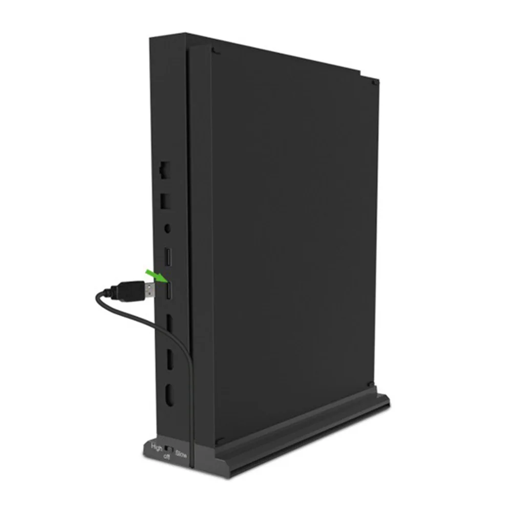 

Cooling Fan For Game Console Triple Usb Ports Temperature Control Light Bar Stand Compatible For One Laptop Cooler