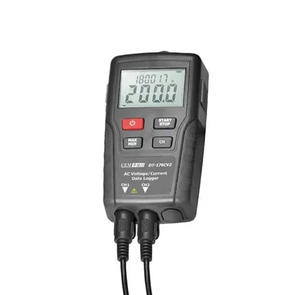 NEW CEM 176 Series Fast Response True RMS AC 2 X Voltage Sensors and Accessories Voltage Current Datalogger 2 X Current Clamps