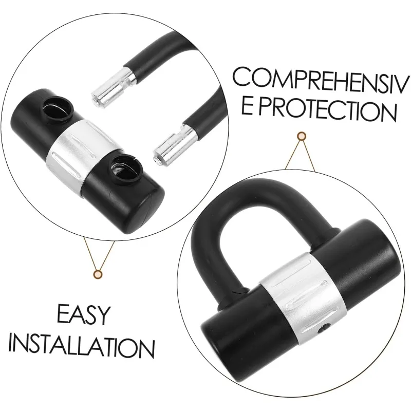 

Компактный U-образный замок с ключом, противоугонные замки для дискового тормоза для велосипедной безопасности, велосипедные замки, антиподъемный замок для мотоциклов, безопасный, защита от порезов