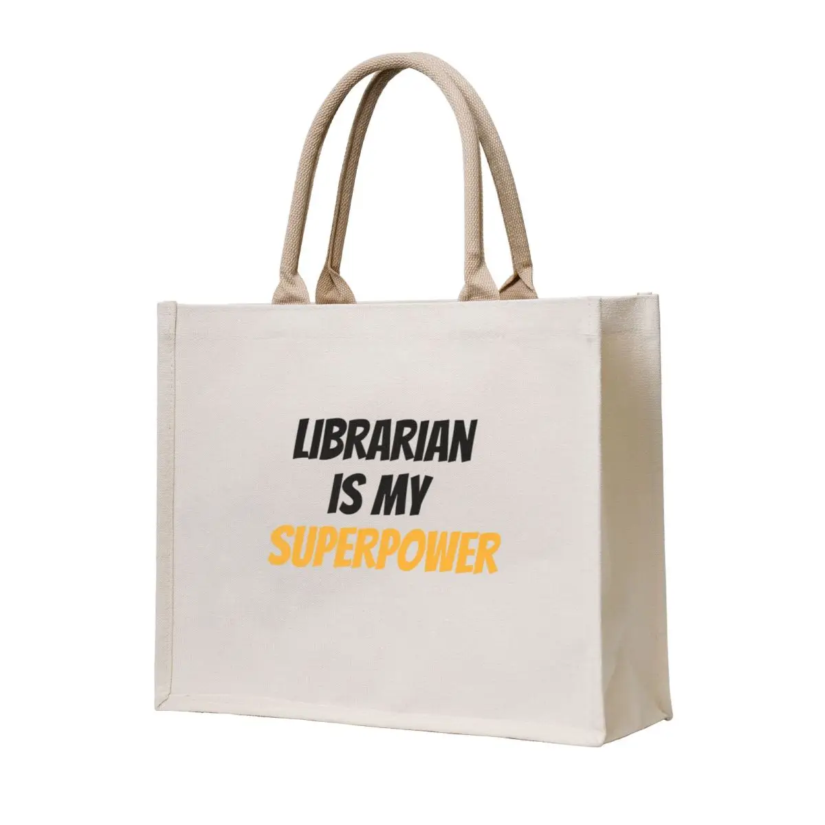 

Librarian is my superpower! Tote Bag Women's shopper Gift bags shopping bag logo