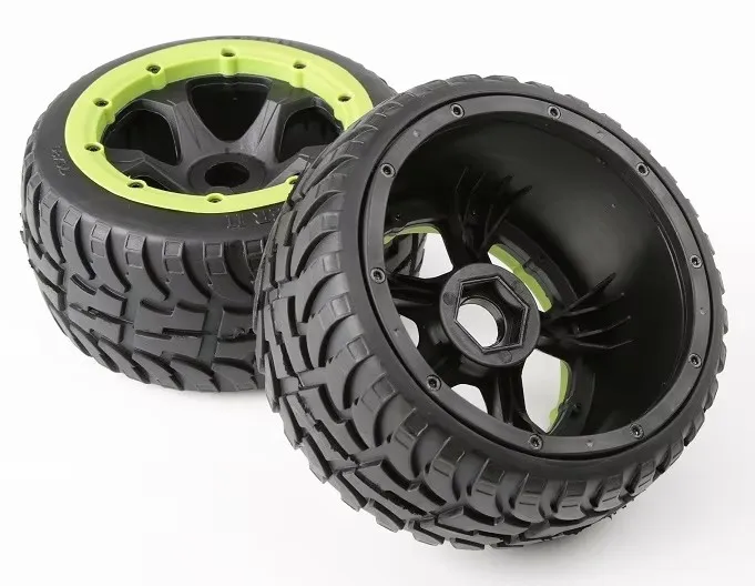 新しいタイヤパターン強力なグリップオンロードホイールアセンブリ 1/5 HPI KM ROFUN BAJA 5T 5SC