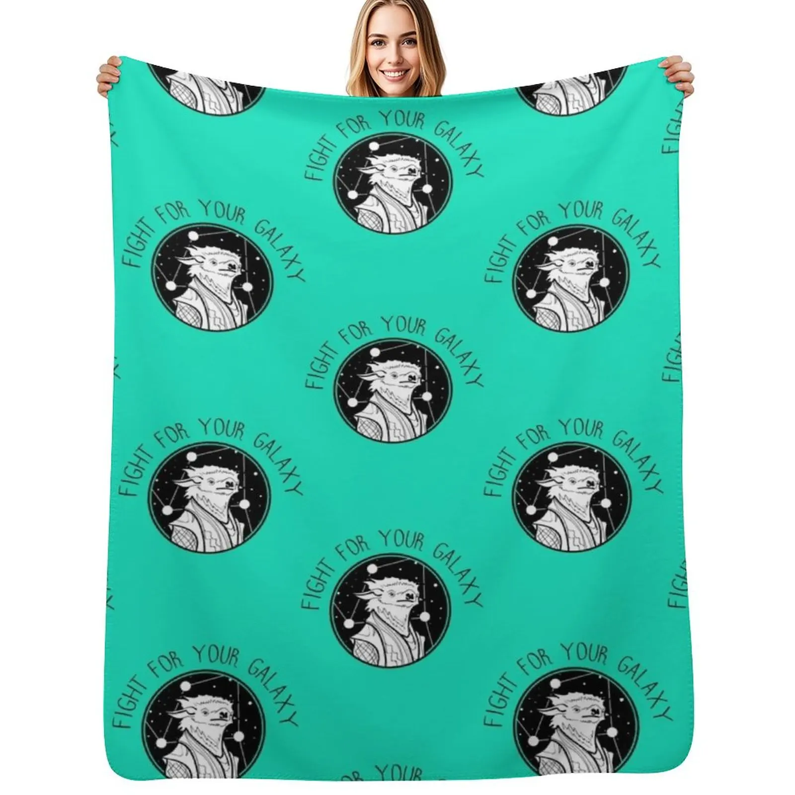 

Stellaris Alien Throw Blanket Winter beds Soft Plaid Polar Blankets