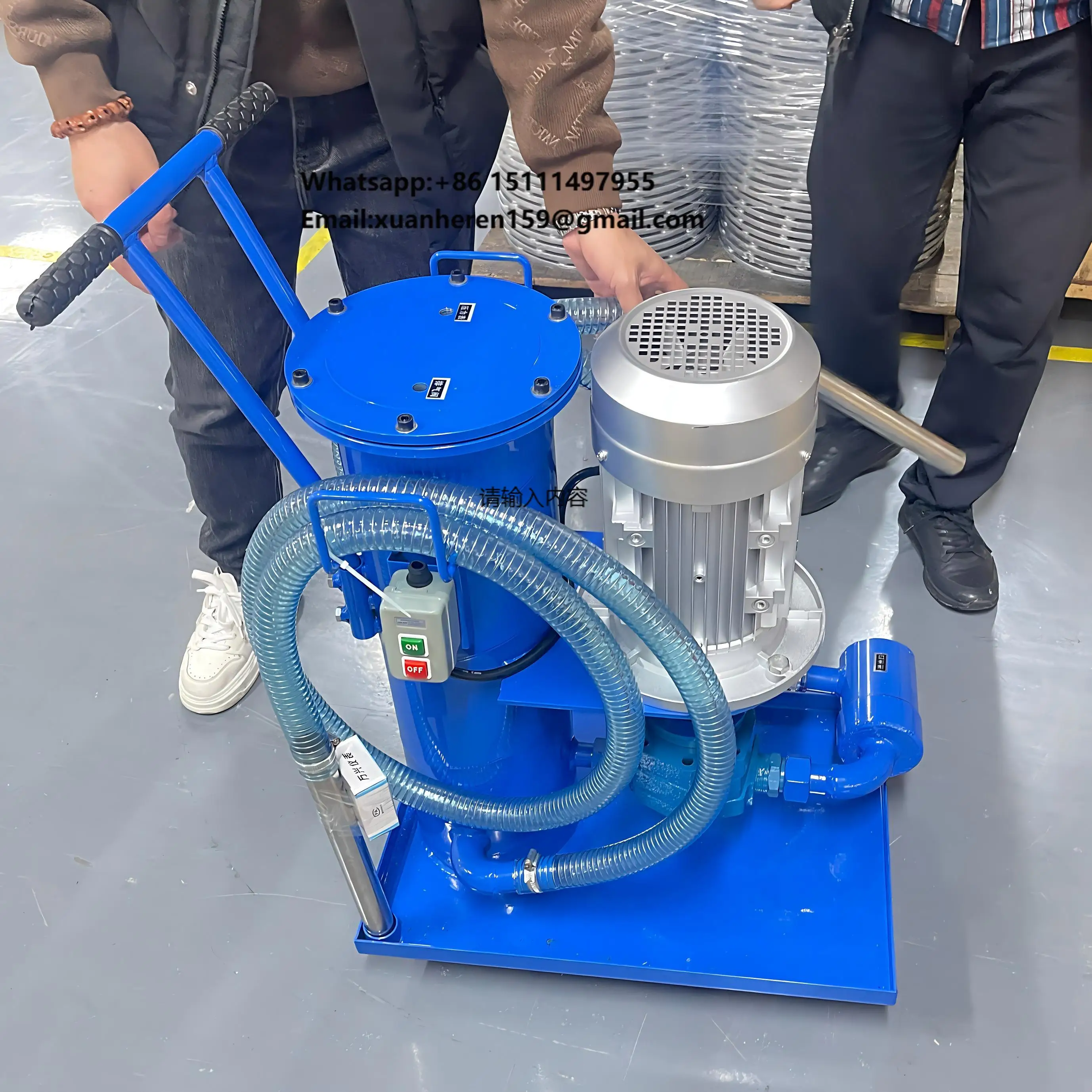 

LUCD Industrial Machine Oil Purifier Hydraulic Lubricant Filter Cart