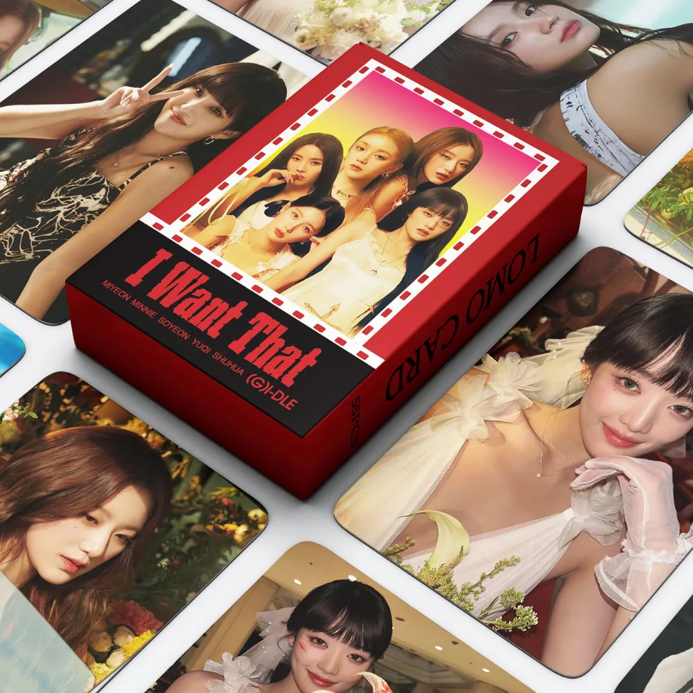 55 GIDLE Small New Specialty Heat (G) I-DLE General Collection Peripheral Lomo Card Photo Cards