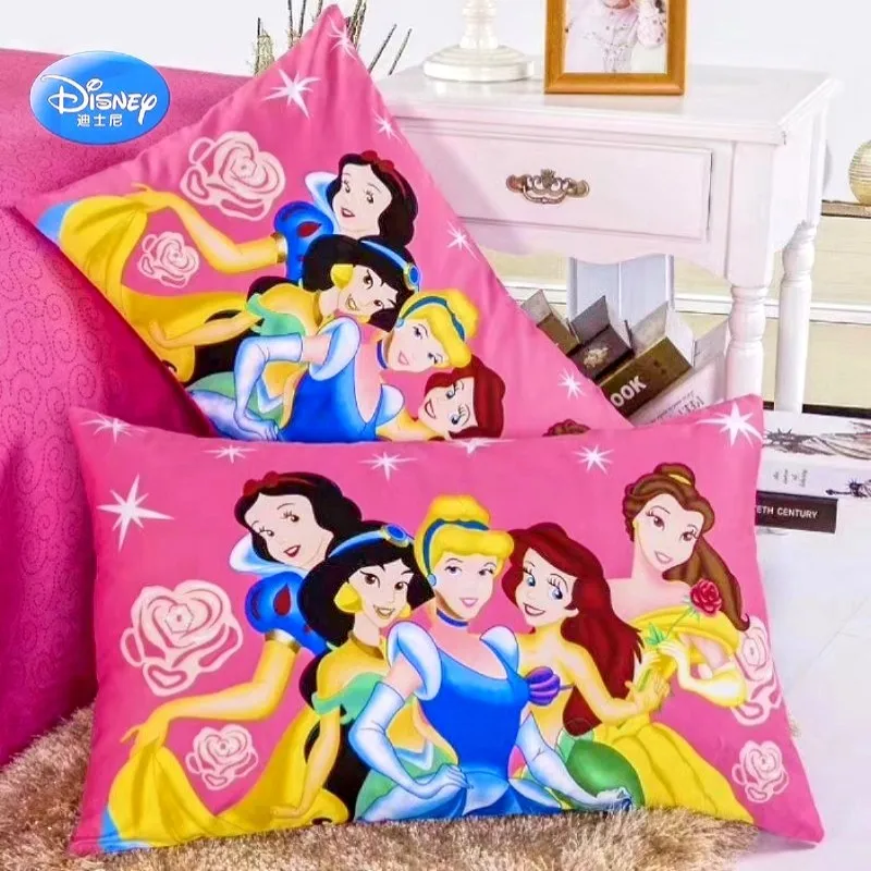 Disney Cotton Baby Girl Pillowcase 2pcs Cartoon Mermaid White Princess Sofia Pillow Cover Decorative Bedroom 48x74cm