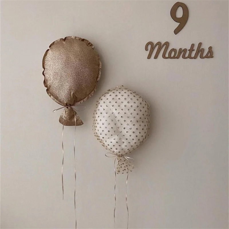 Nordic Balloon Decor Wall Hanging Ornament Creative Balloon Cushion Kids Room Nursery Decoration Baby Girl Birthday Party Props