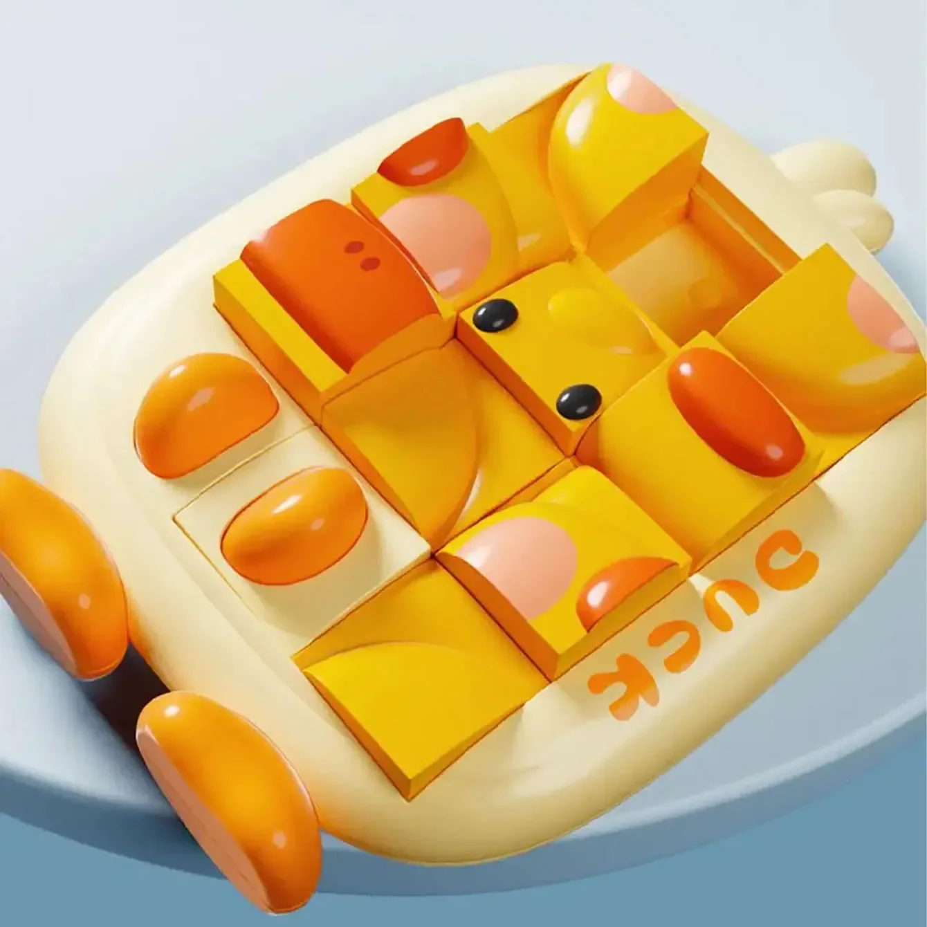 เกมปริศนาสไลด์ 3 มิติ รูปสัตว์การ์ตูน เสริมสร้างทักษะการคิด พกพาสะดวก เหมาะสำหรับการเดินทาง