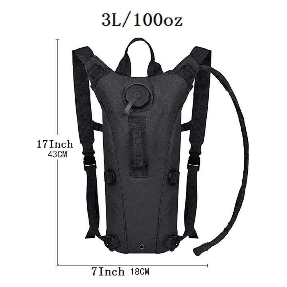 3L Water Hydration Backpack Tactical Water Bag Cycling Pack Sport Knapsack Running Hiking Climbing Travel Rucksack