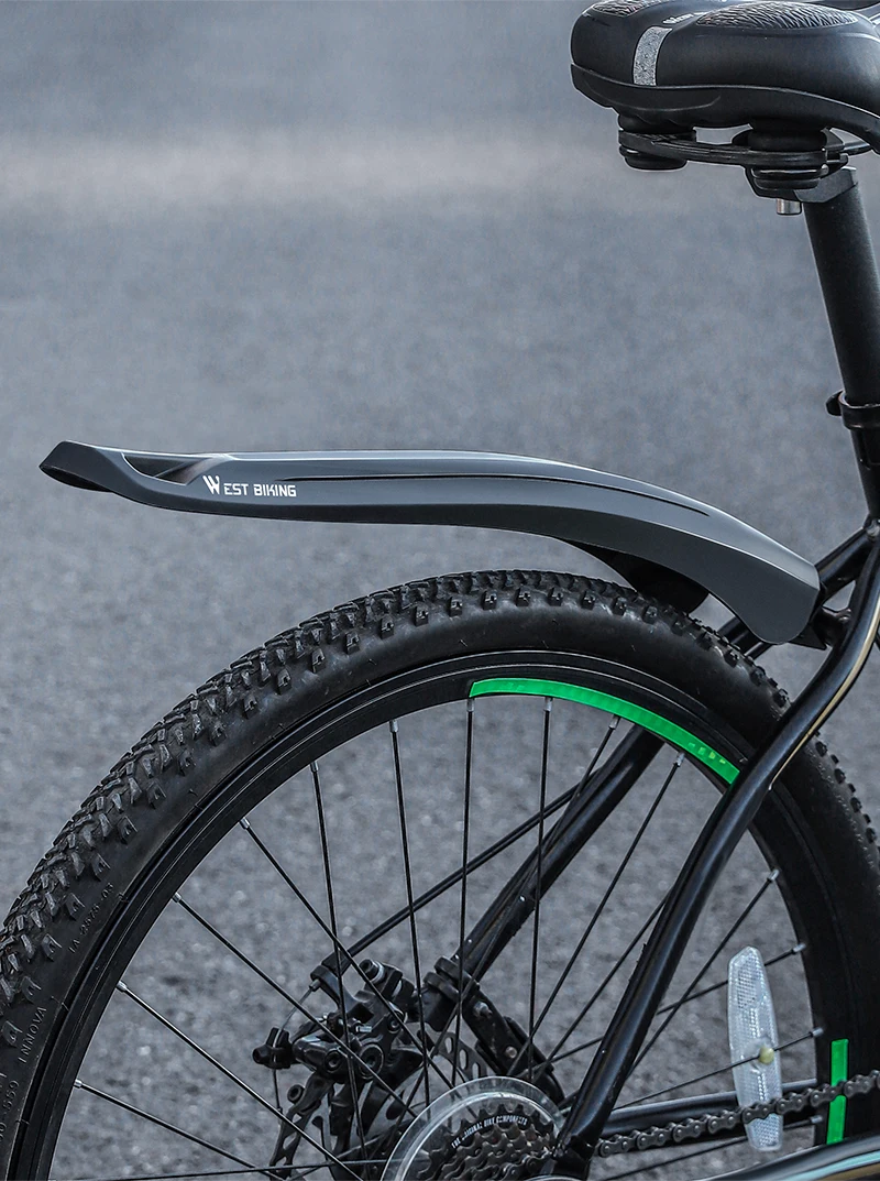 WEST BIKING 2 Stück Fahrrad-Schutzbleche, staubdichter Spritzschutz für Fahrräder, universeller Fahrrad-Schmutzschutz, spritzwassergeschützt für Mountainbikes – Detail 2