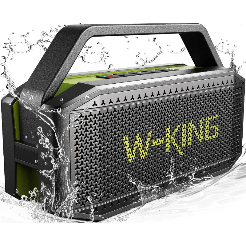 

Portable Loud Bluetooth Speakers with Subwoofer, (100W Peak) 60W Outdoor Speaker Bluetooth Wireless Waterproof Speaker