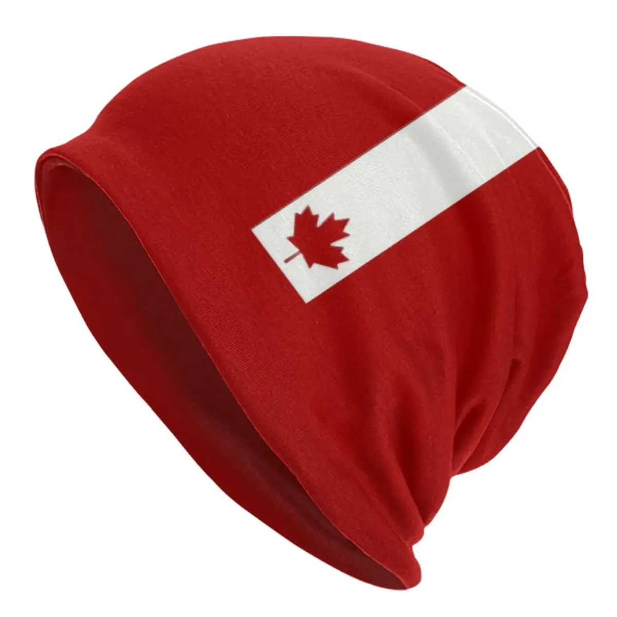 Minimal Canada Flag Beanie Cap Unisex Winter Warm Bonnet Homme Knitting Hats Fashion Canadian Pride Skullies Beanies Hats For