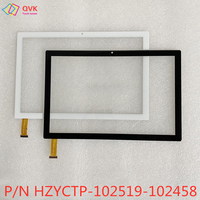 10.1 Inch Black touch screen P/N HZYCTP-102458 2.5D HZYCTP-102519-102458 Tablet PC capacitive touch screen digitizer sensor