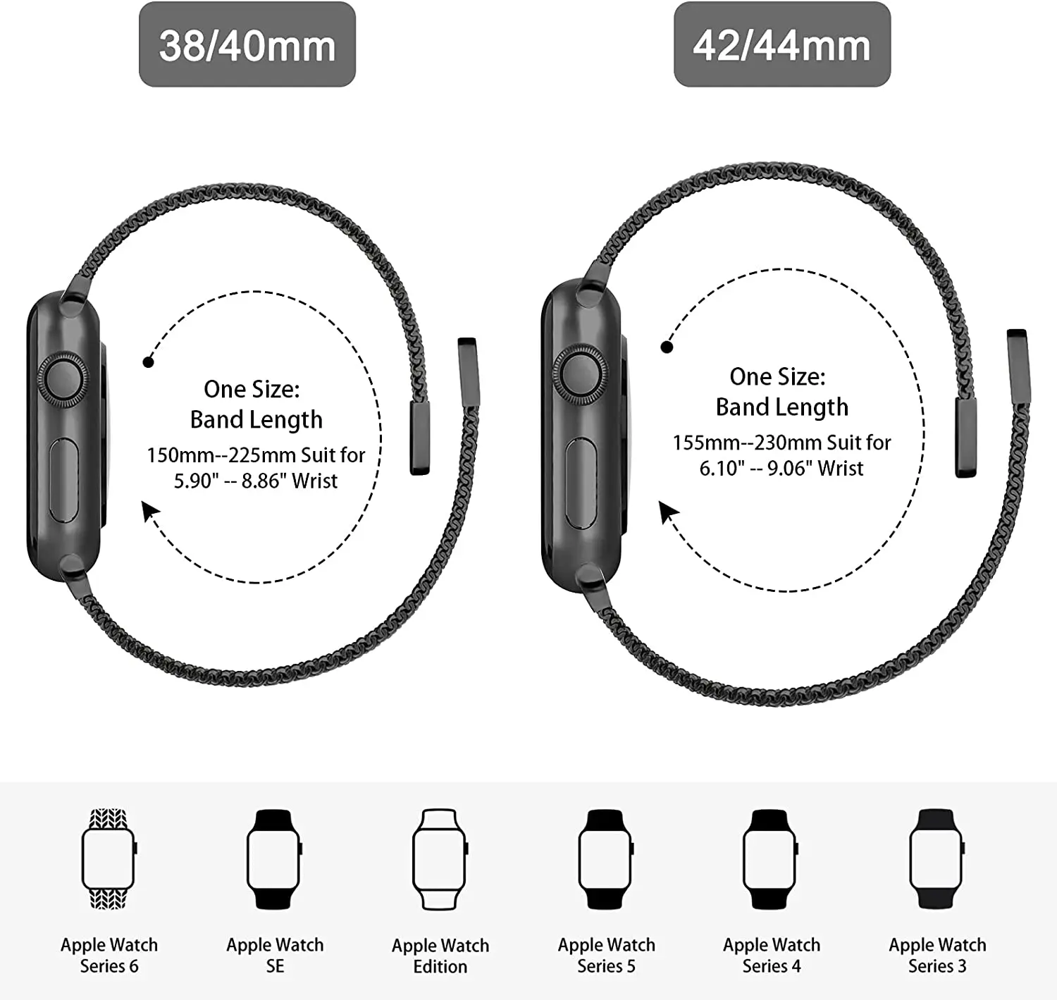 band For Apple watch Strap 44mm 40mm 38mm 42mm Accessories Magnetic Loop smartwatch bracelet iWatch series 7 4 5 6 SE 45mm 41mm