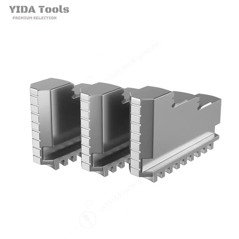 YIDA 250mm 3-Jaw Lathe Chuck Soft Jaws, Three Jaw Soft Claws for Lathe Machining