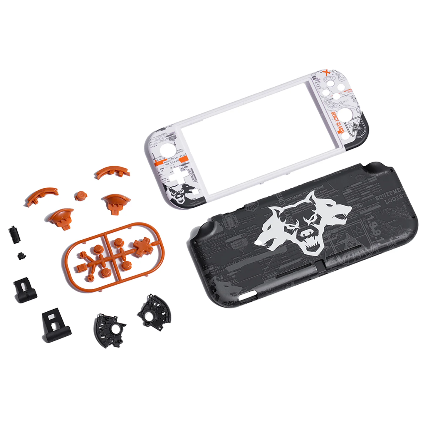 Replacement Handheld Controller Housing Shell with Screen Protector ABXY Buttons for Nintendo Switch Lite Console Theme Game