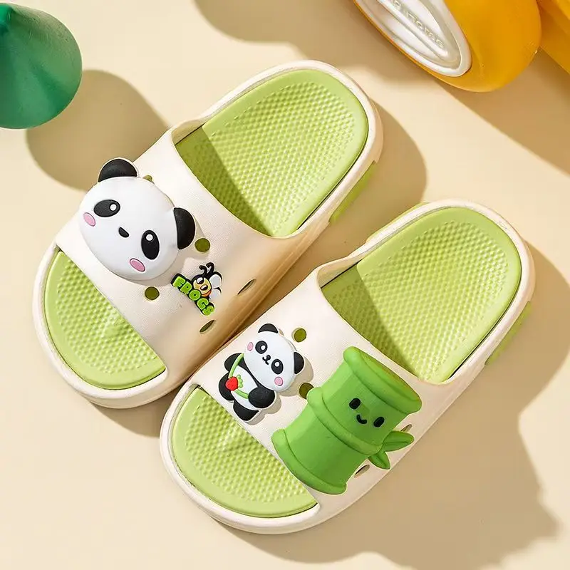 الأطفال المفتوحة تو جميل الكرتون النعال لينة وحيد عدم الانزلاق خفيفة الوزن النعال المنزل شباشب حمام شباشب لخارج المنزل #2