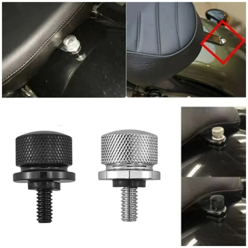 1/2/4pcs Motorcycle Seat Bolt Screw For Harley Sportster Touring Road King Street Glide Softail Street Bob 1/4' 20 Thread