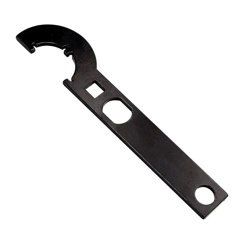 AT21-Survival Nut Wrench Multi-Function Carbon Steel Wrench Combo For Removal And Installation, Black