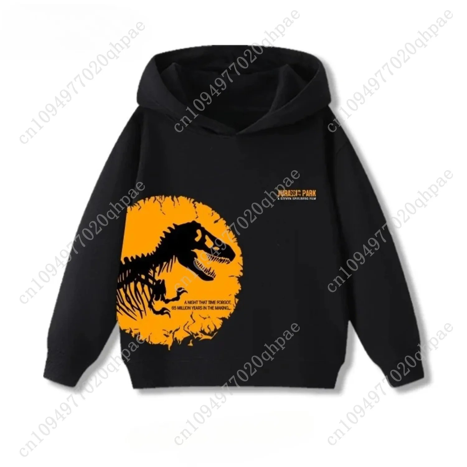 Spring Autumn Dinosaur Jurassic Park Printed Children Hoodies Loose Casual Hooded Sweatshirts for Boys and Girls Baby Clotthes