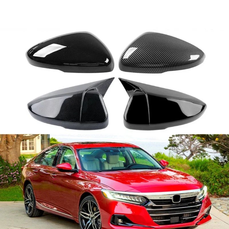 

Fit For Honda Accord 10th 2018-2023 Car Rearview Side Mirror Cover Wing Cap Outdoor Sticker Rear View Case Trim Carbon Fiber