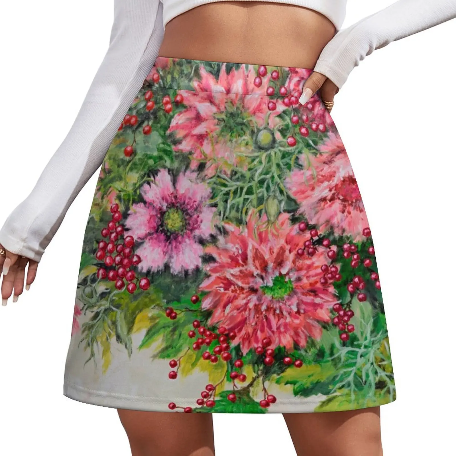 

Bursting Blooms Mini Skirt chic and elegant woman skirt women's skirts trend 2026 women's summer dress 2026