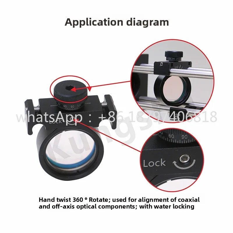 Radial lepas cepat berputar 360 °   dudukan pemasangan tipe sangkar 16mm/30mm/60mm