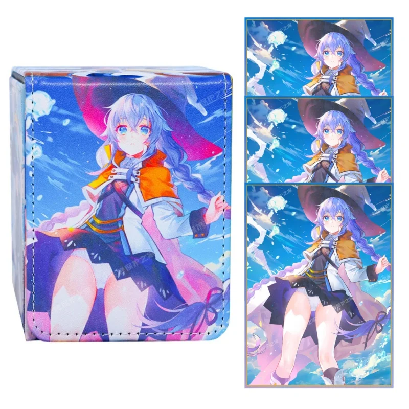 caixa-de-armazenamento-de-cartas-de-jogo-em-couro-pu-diy-roxy-migurdia-tcg-caixa-de-colecao-de-cartas-66x91mm-suporte-para-cartas-laser-flash