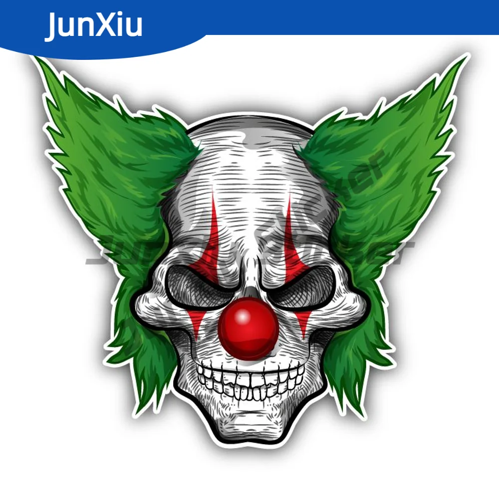 

Clown Face Angry Exterior Waterproof Scratch-proof Car Sticker For Car Laptop Trolley Case Motorcycle Bumper Window Phone Trunk