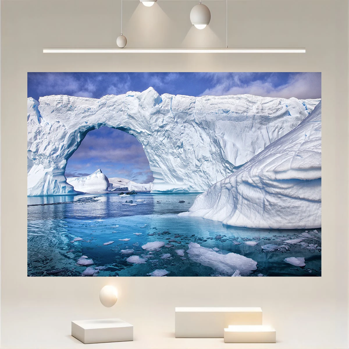 Fondo de montaña de hielo blanca, Montaña de Hielo, montaña de nieve, Océano Antártico, cielo azul, glaciar, decoración de fotografía de fondo