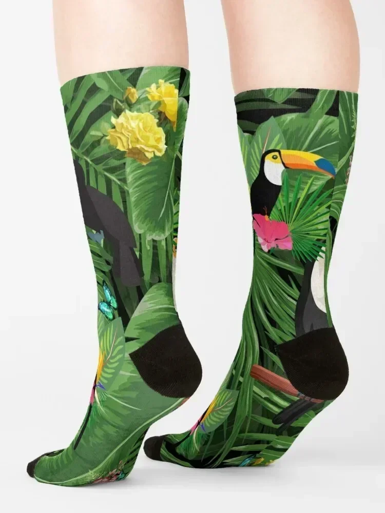 Toucan tropic Socks short basketball sport golf Socks Man Women's