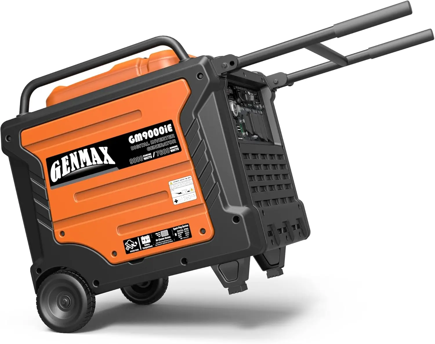 Portable Generator 9000W Super Quiet Gas Powered Engine with Parallel Capability Remote/Electric Start Digital Display