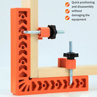 1Pcs 90 Degree Positioning Squares 4/3 Inch Right Angle Clamps Reusable Plastic L Fixing Clamp Corner Clamping Woodworking Tools
