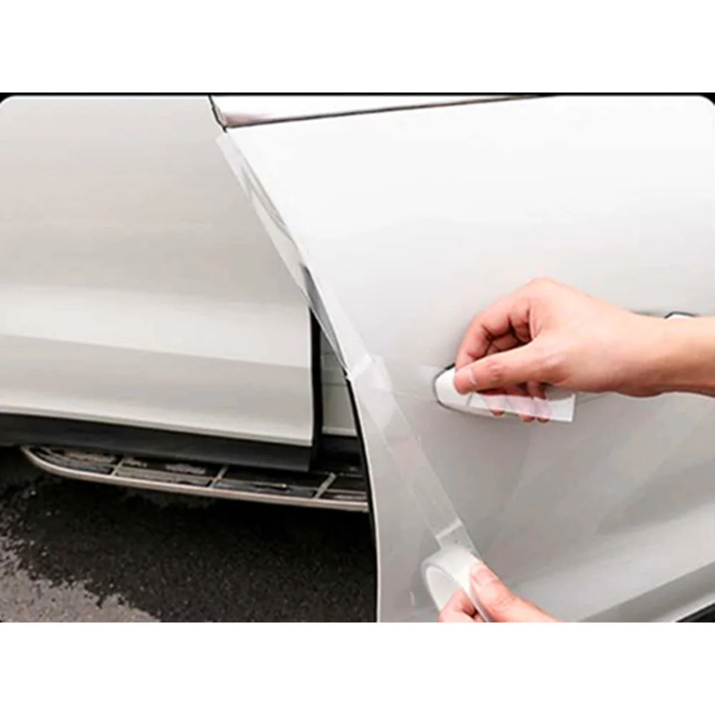 4PCS 5cm x Universal Car Door Sill Protector Transparent Acrylic Sticker Door Plate Scratch Protection Cover Auto Styling Access