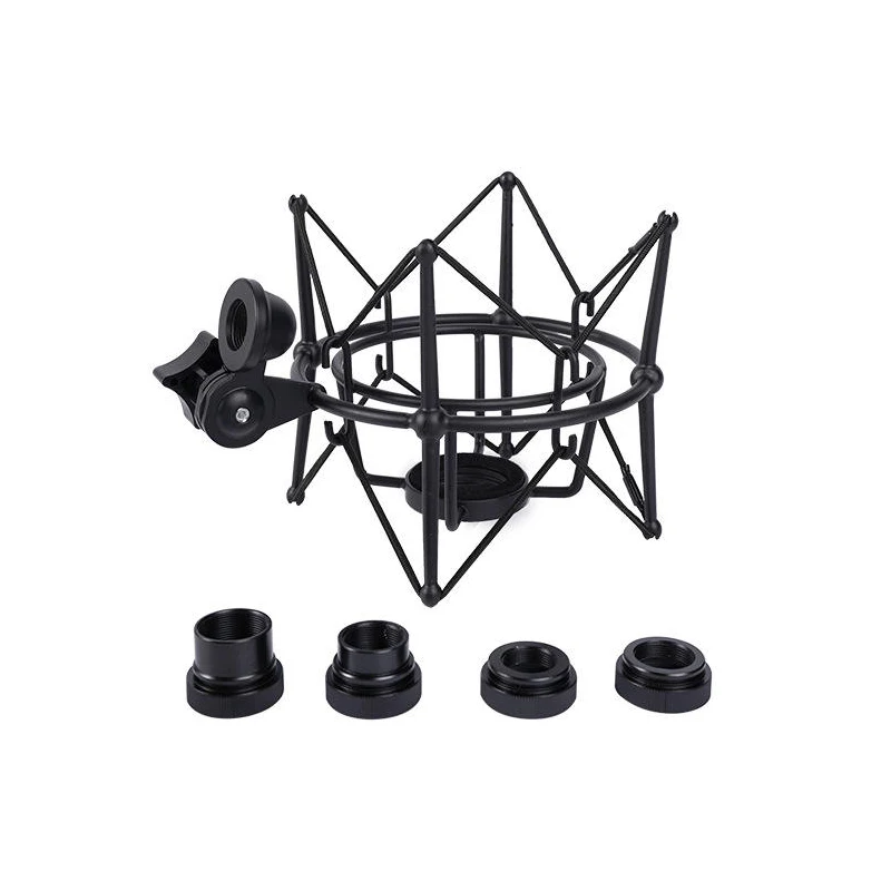 Microphone Accessoires Shock Mount High Quality With Anti Vibration Spider Shockmount For Condenser Microphone Live Stand