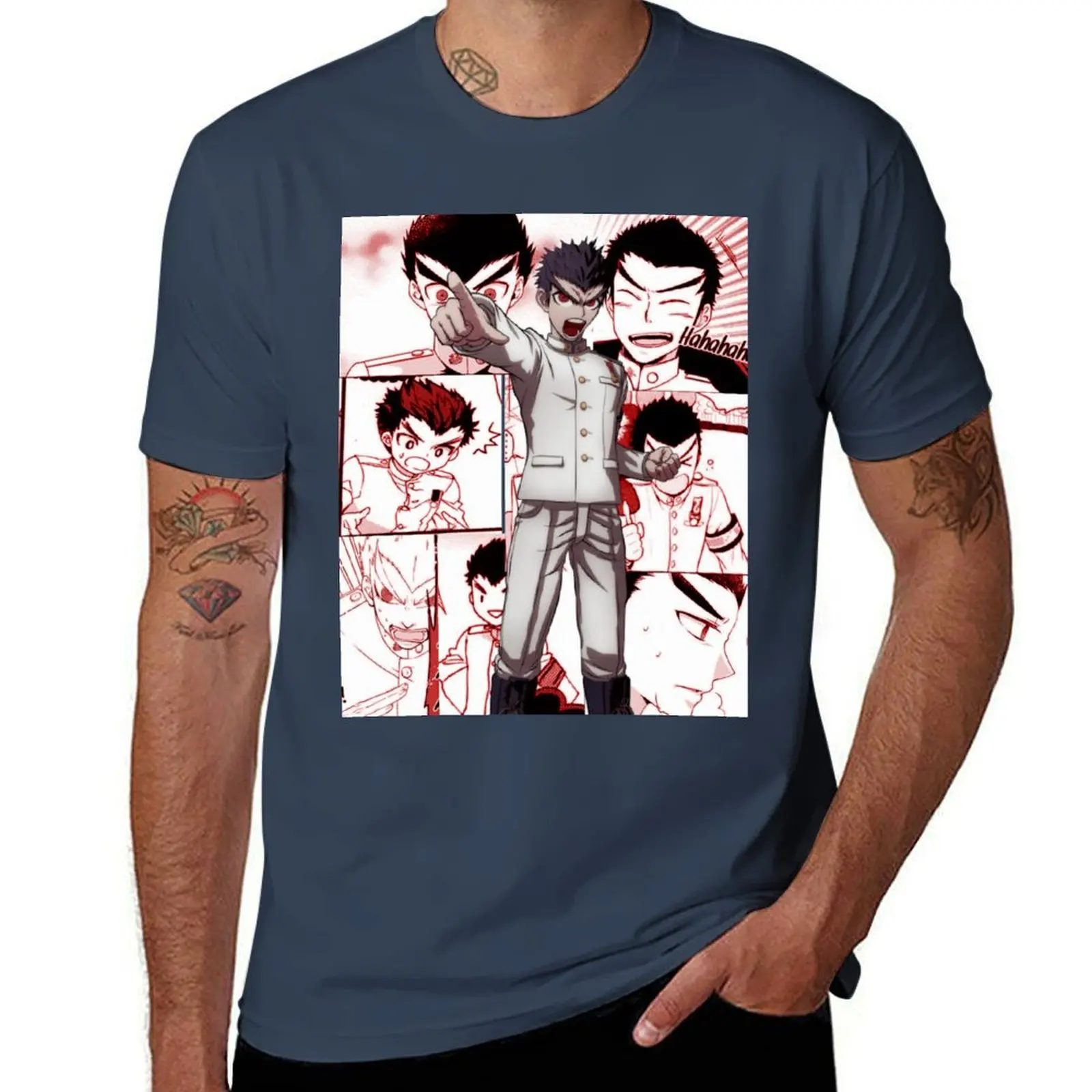 

Футболка с коллажем Kiyotaka Ishimaru Manga, футболки из 100% хлопка, футболка с индивидуальным принтом для мужчин, футболка из 100-процентного хлопка