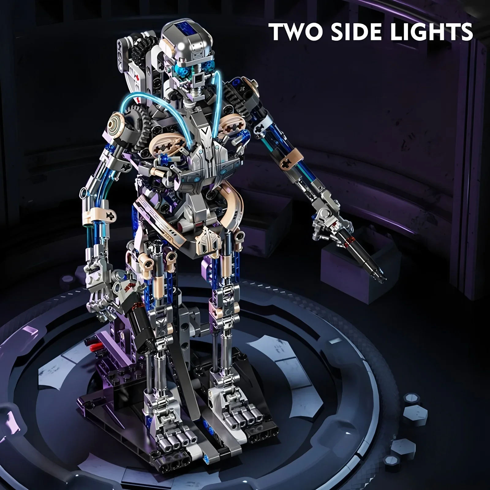 692 قطعة نموذج مكعبات بناء روبوت العظام ، مكعبات بناء التجميع الميكانيكية ، ألعاب مكعبات البناء للأطفال ، هدايا ذاتية الصنع