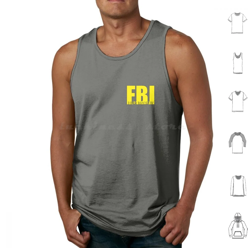 Burt Fbi Logo Tank Tops Print Cotton Burt Fbi Parks Parks And Rec Parks And Recreation Andy Dwayer Amy Poheler
