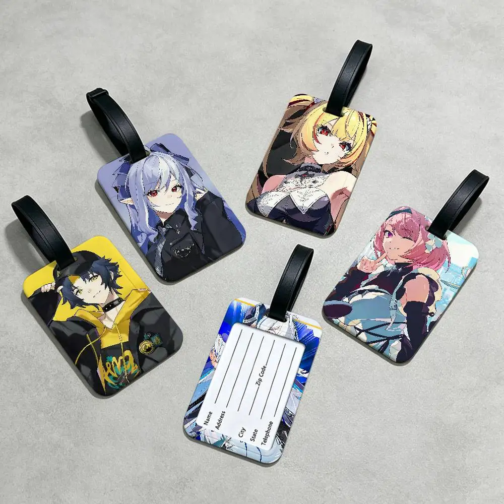 Zenless Zone Zero game Universal PVC Luggage Tag Anti lost With Information Card Suitcase Backpack Identification Label