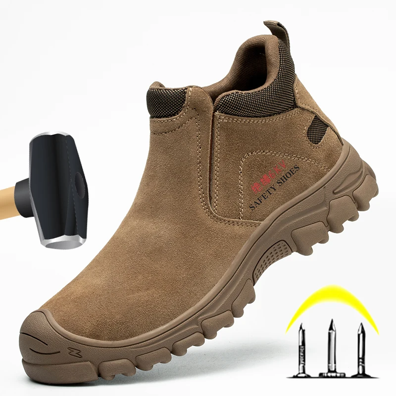 Insulation 6KV Men Safety Shoes Anti-smash Breathable Electrician Welding Work Boots Steel Toe Cap Puncture-Proof Male Footwear