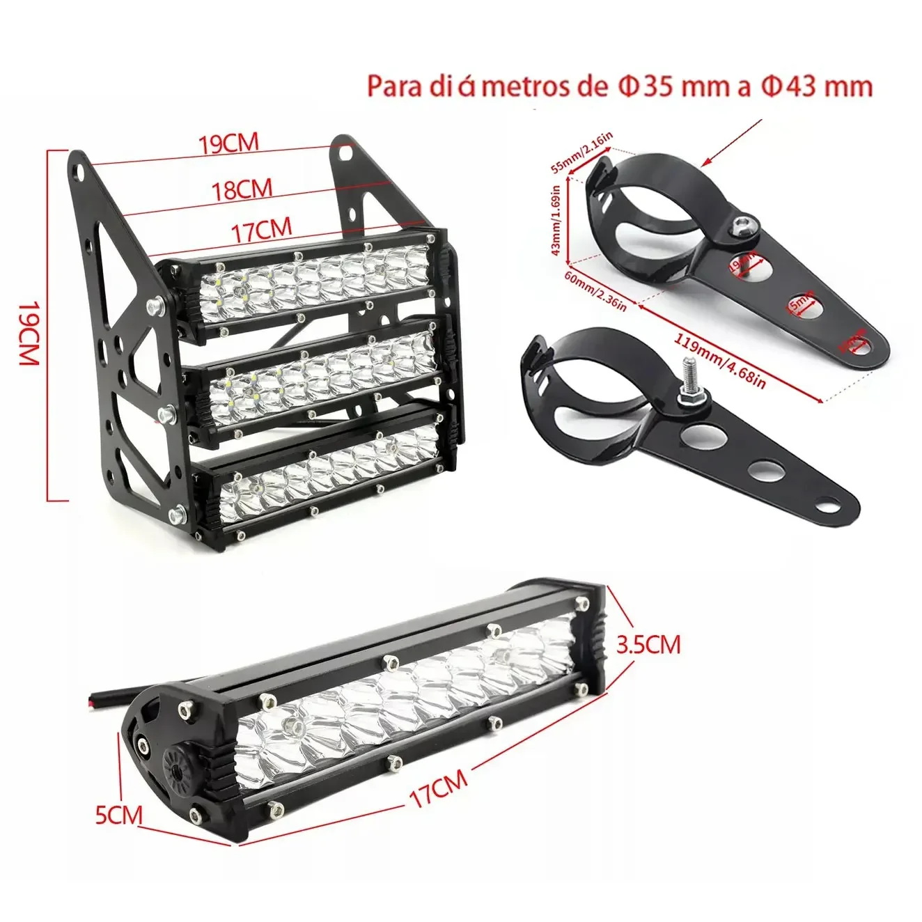 

12v IP67 Motorcycle Front Led Headlight Universal Headlamp for Harley Sportster Cafe Racer Honda Yamaha Suzuki Kawasaki Italika
