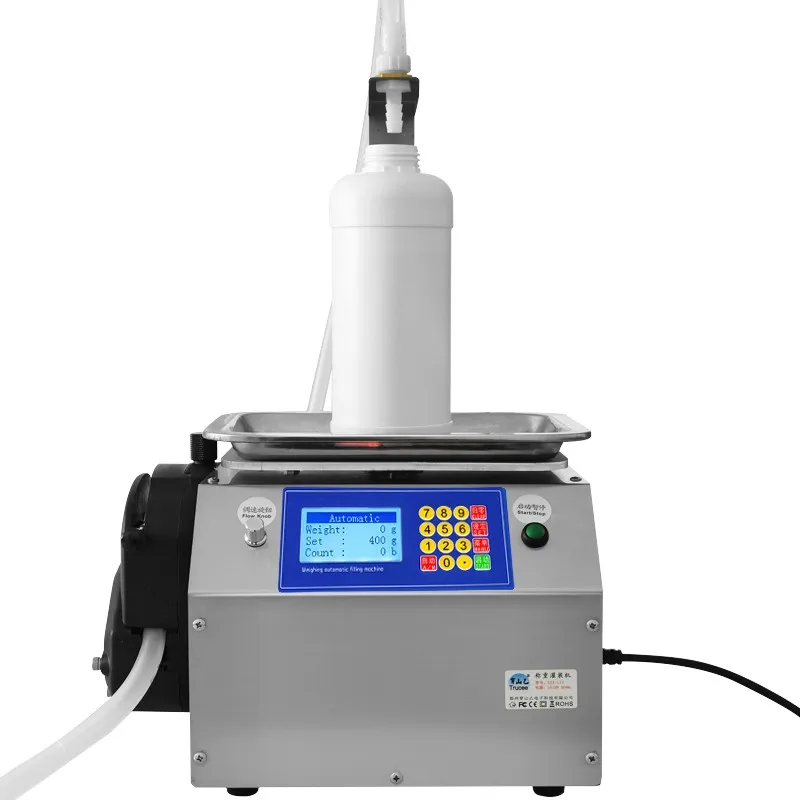 Peristaltic Pump Filling Machine CSY-L13 Weighing Type Automatic Filler Liquid 13L/min Perfume Essential Oil Best Price