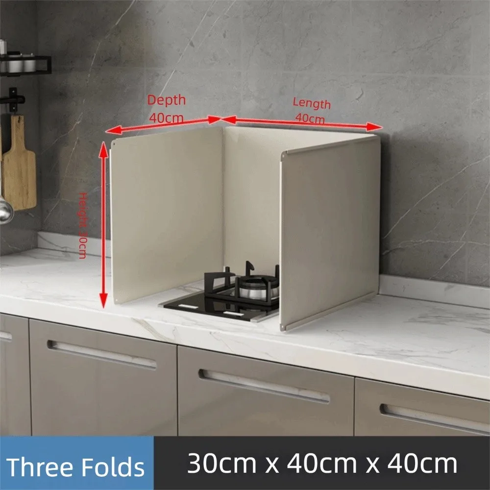 

New Folding Oil Barrier Board Anti-splash Oil Proof Insulation Baffle Stove Parts Oil Barrier Plate Kitchen Supplies