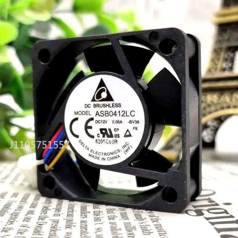 for Delta ASB0412LC 4cm 12V 0.06A 4-Wire Temperature Control Silent Cooling Fan 4015