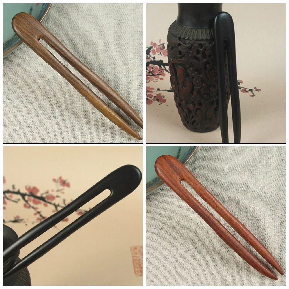 

3 шт., вилки для волос в стиле ретро U-образной формы, элегантные деревянные заколки для волос для женщин, стильные головные уборы, деревянные вилки для волос, головной убор в стиле ретро